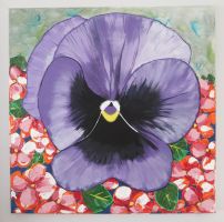 Viola acryl (40x40) virtual art galerie Affeere