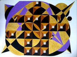 Drei Kreutze acryl virtual art galerie Affeere