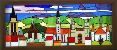 Zittauer Kirchen (50 x 150) Tiffany Stil virtual art gallery Affeere